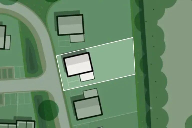 Ligging van #10 Vrijstaand op de kavelkaart